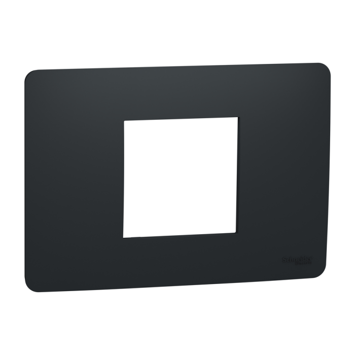 Рамка, 2 модулі, чорна, Unica New, Schneider Electric [NU210254]