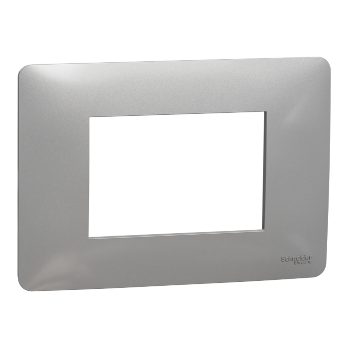 Рамка, 3 модулі, алюмінієва, Unica New, Schneider Electric [NU210330]