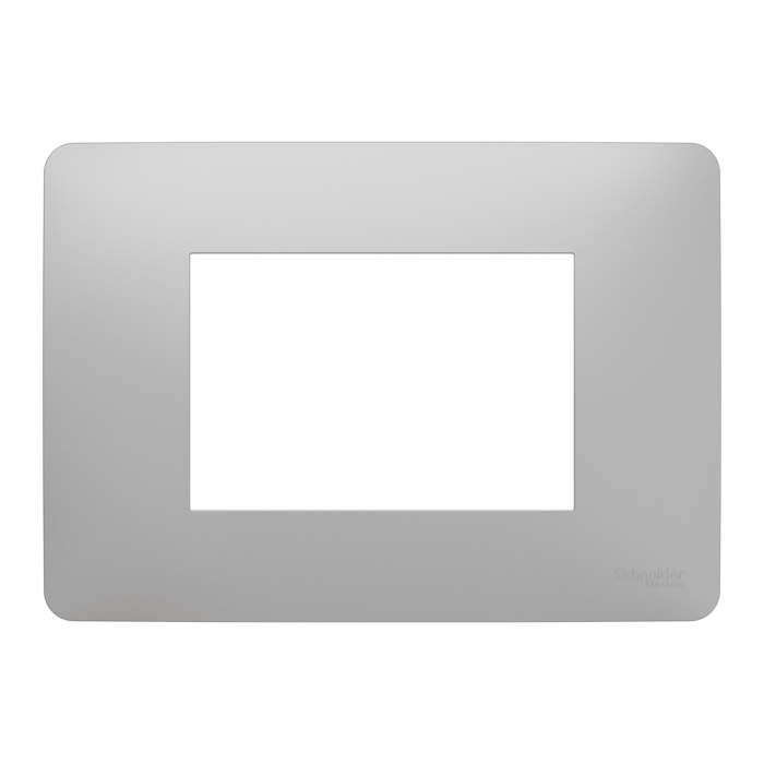 Рамка, 3 модулі, алюмінієва, Unica New, Schneider Electric [NU210330]