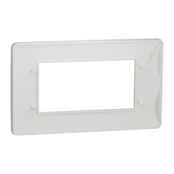 Рамка, 4 модулі, біла, Unica New, Schneider Electric [NU210418]