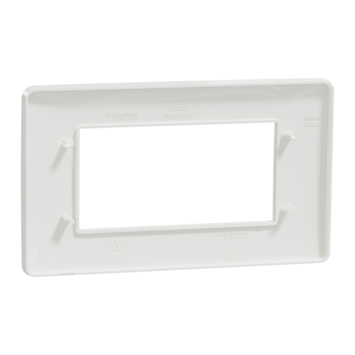 Рамка, 4 модулі, біла, Unica New, Schneider Electric [NU210418]