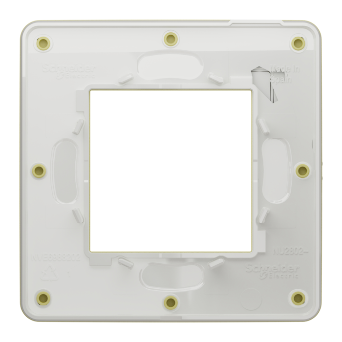 Рамка, 2 модулі, зелена, Unica New, Schneider Electric [NU280211]