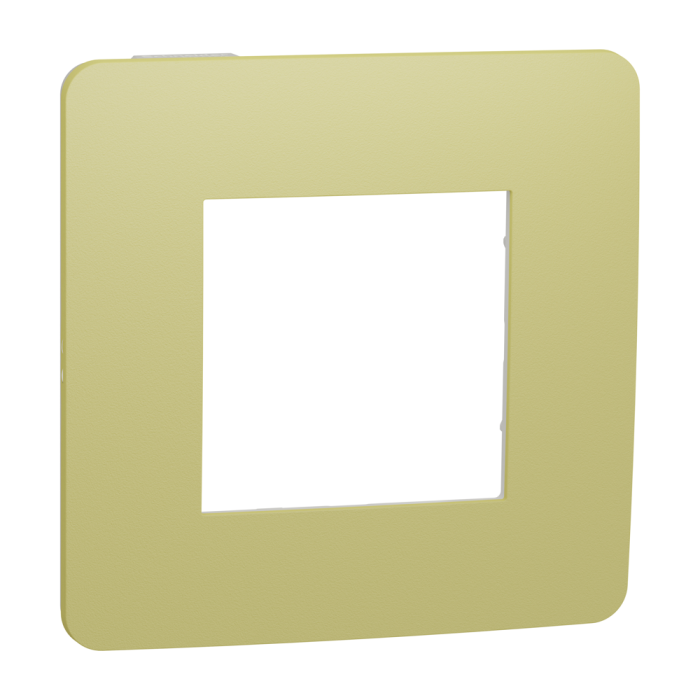 Рамка, 2 модулі, зелена, Unica New, Schneider Electric [NU280211]