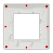 Рамка, 2 модулі, червона, Unica New, Schneider Electric [NU280213]