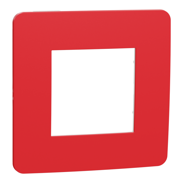 Рамка, 2 модулі, червона, Unica New, Schneider Electric [NU280213]