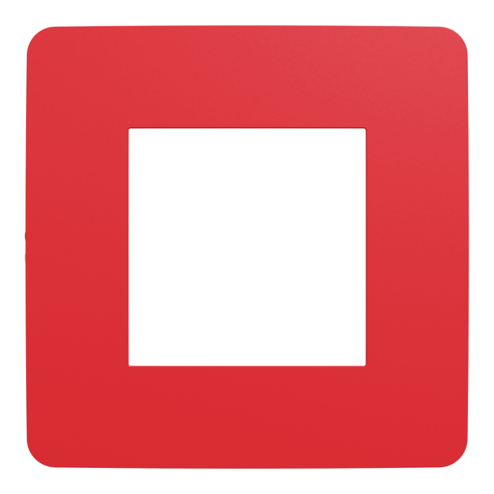 Рамка, 2 модулі, червона, Unica New, Schneider Electric [NU280213]