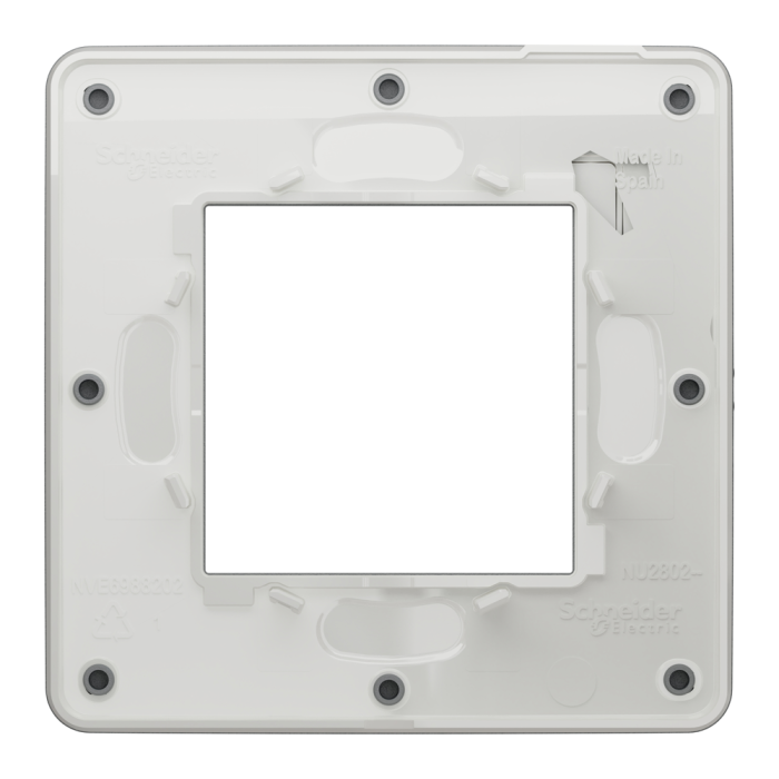 Рамка, 2 модулі, чорна, Unica New, Schneider Electric [NU280221]