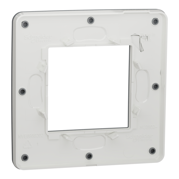 Рамка, 2 модулі, чорна, Unica New, Schneider Electric [NU280221]