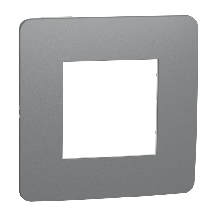 Рамка, 2 модулі, чорна, Unica New, Schneider Electric [NU280221]