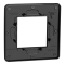 Рамка, 2 модулі, чорна, Unica New, Schneider Electric [NU280222]