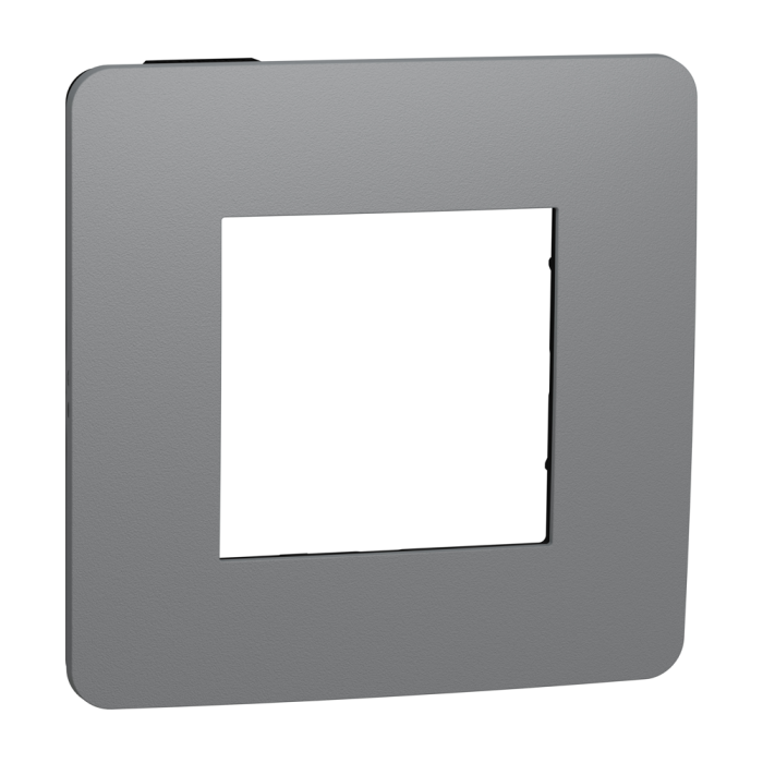 Рамка, 2 модулі, чорна, Unica New, Schneider Electric [NU280222]