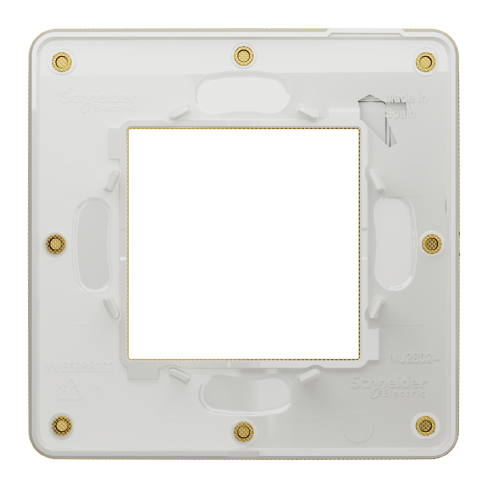 Рамка, 2 модулі, золота, Unica New, Schneider Electric [NU280259]