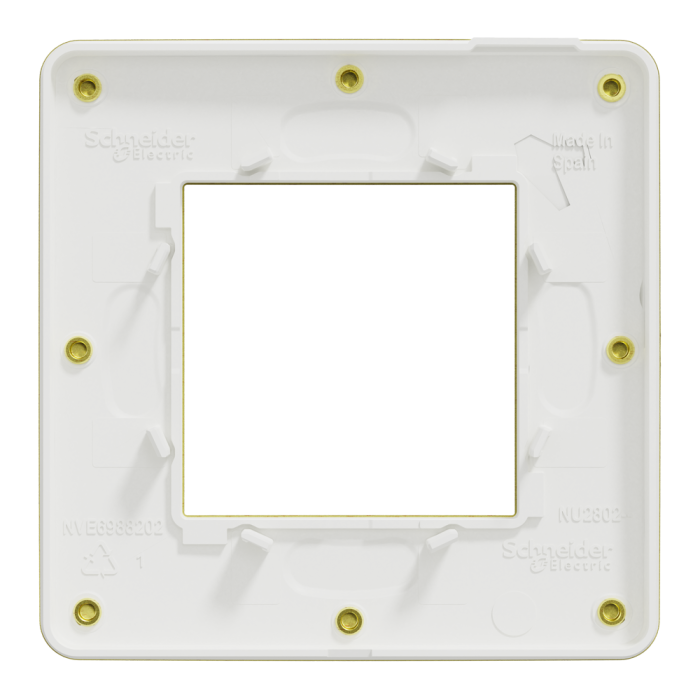 Рамка, 2 модулі, золота, Unica New, Schneider Electric [NU280259M]
