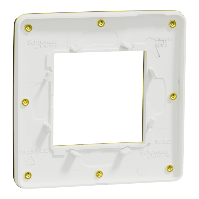 Рамка, 2 модулі, золота, Unica New, Schneider Electric [NU280259M]