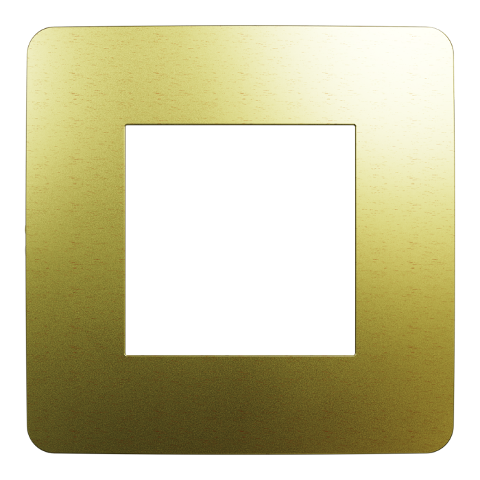 Рамка, 2 модулі, золота, Unica New, Schneider Electric [NU280259M]