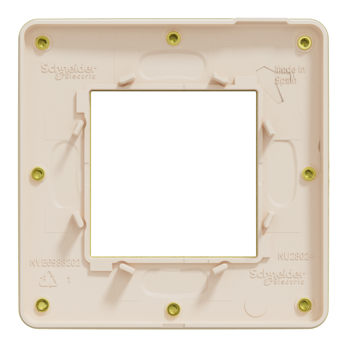 Рамка, 2 модулі, золота, Unica New, Schneider Electric [NU280260M]