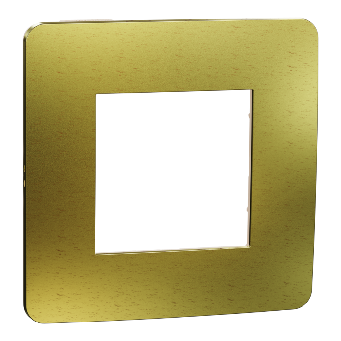 Рамка, 2 модулі, золота, Unica New, Schneider Electric [NU280260M]