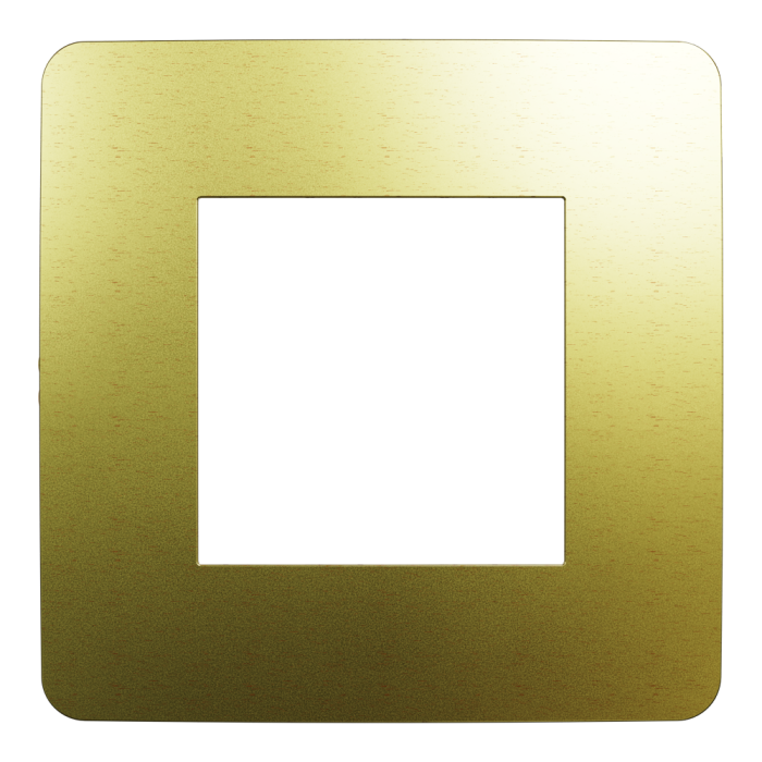 Рамка, 2 модулі, золота, Unica New, Schneider Electric [NU280260M]