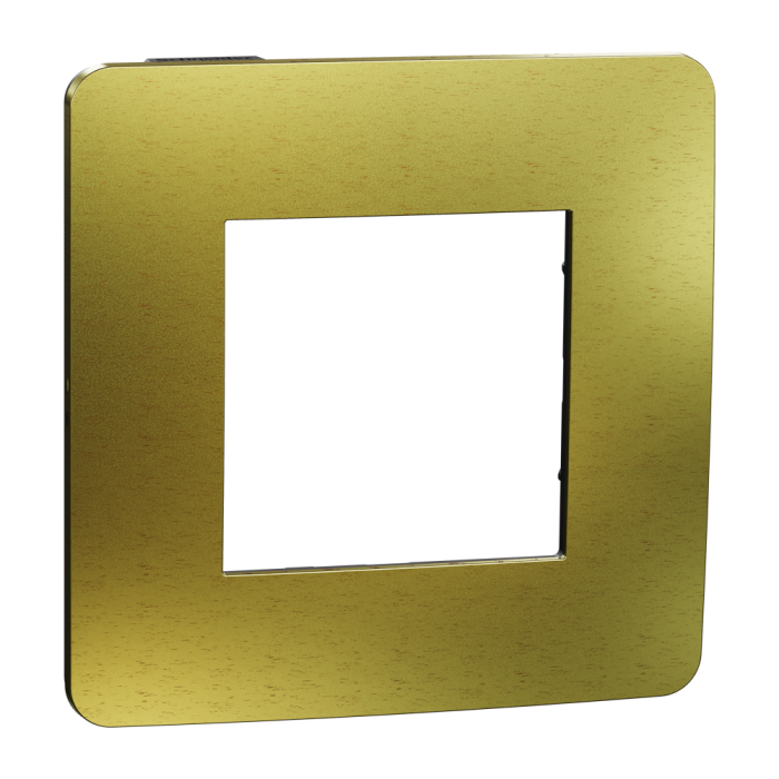 Рамка, 2 модулі, золота, Unica New, Schneider Electric [NU280262M]