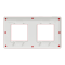 Рамка, 2 x 2 модулі, червона, Unica New, Schneider Electric [NU280413]