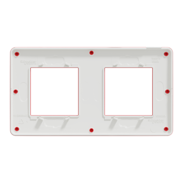 Рамка, 2 x 2 модулі, червона, Unica New, Schneider Electric [NU280413]