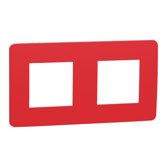 Рамка, 2 x 2 модулі, червона, Unica New, Schneider Electric [NU280413]
