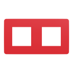 Рамка 2 постова, червона, Unica New - Schneider Electric [NU280413]