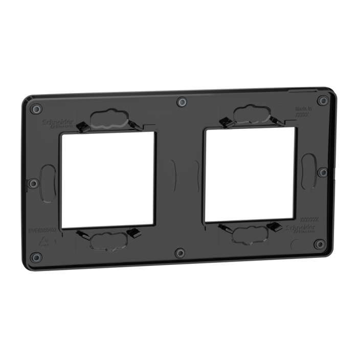 Рамка, 2 x 2 модулі, чорна, Unica New, Schneider Electric [NU280422]