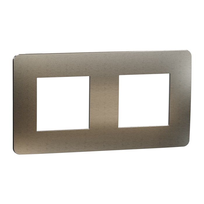 Рамка, 2 x 2 модулі, бронза, Unica New, Schneider Electric [NU280450M]