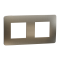 Рамка, 2 x 2 модулі, бронза, Unica New, Schneider Electric [NU280451M]