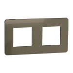 Рамка 2 постова, бронза, Unica New - Schneider Electric [NU280452]