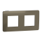 Рамка, 2 x 2 модулі, бронза, Unica New, Schneider Electric [NU280452]