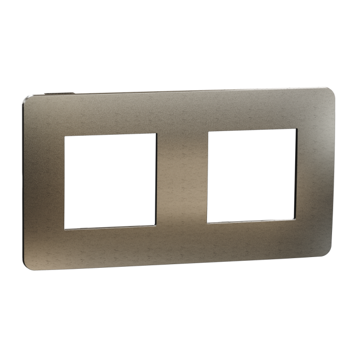 Рамка, 2 x 2 модулі, бронза, Unica New, Schneider Electric [NU280452M]