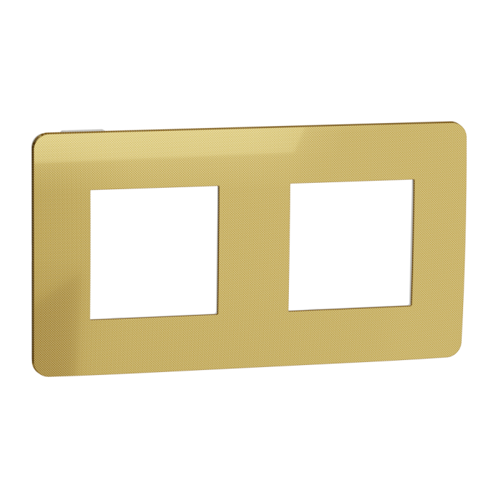Рамка, 2 x 2 модулі, золота, Unica New, Schneider Electric [NU280459]