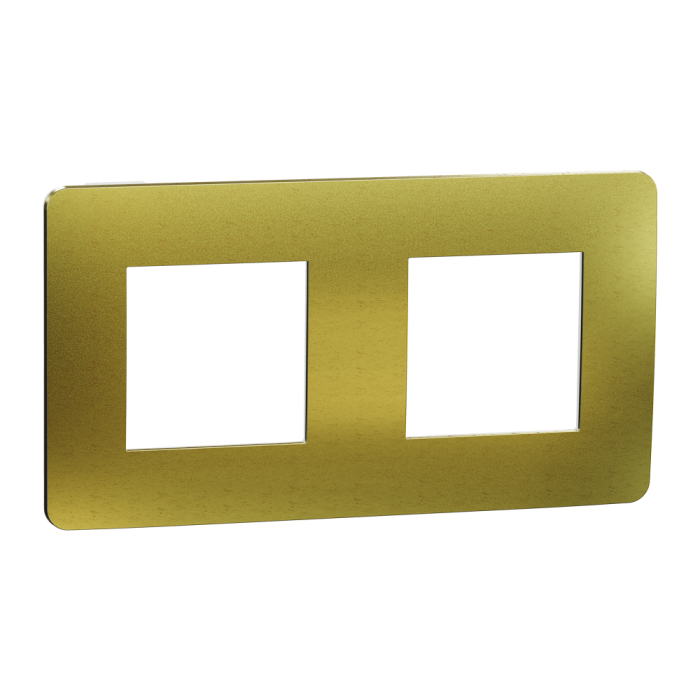 Рамка, 2 x 2 модулі, золота, Unica New, Schneider Electric [NU280459M]