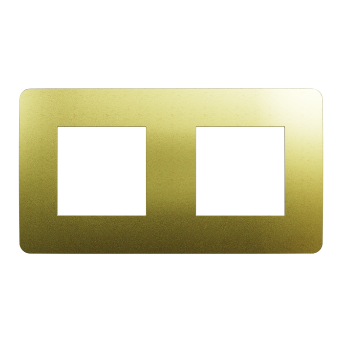 Рамка, 2 x 2 модулі, золота, Unica New, Schneider Electric [NU280459M]