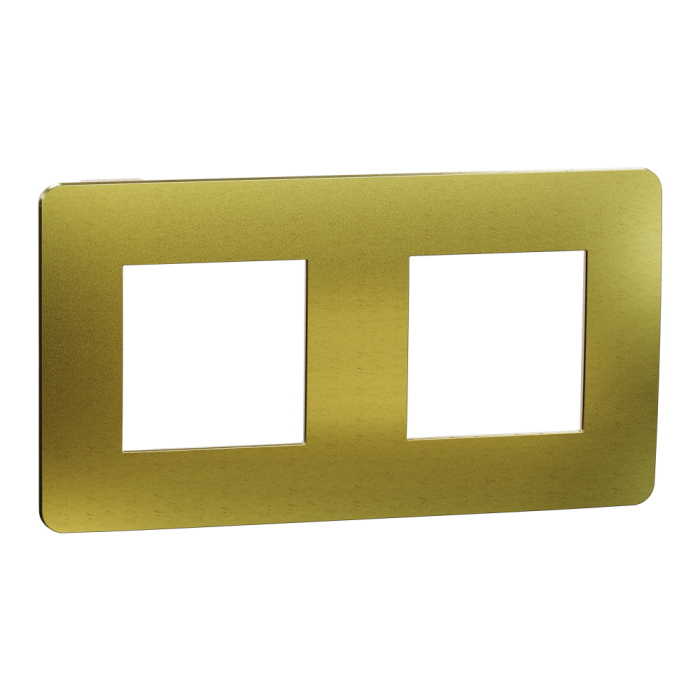 Рамка, 2 x 2 модулі, золота, Unica New, Schneider Electric [NU280460M]