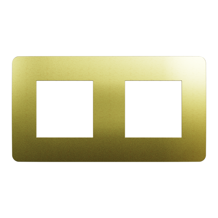 Рамка, 2 x 2 модулі, золота, Unica New, Schneider Electric [NU280460M]