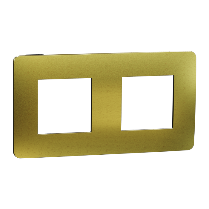 Рамка, 2 x 2 модулі, золота, Unica New, Schneider Electric [NU280462M]