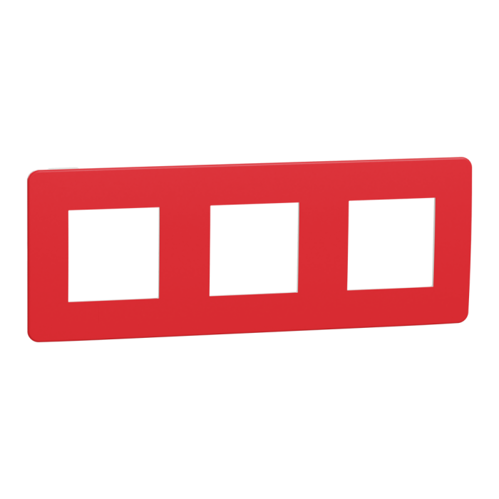 Рамка, 3 x 2 модулі, червона, Unica New, Schneider Electric [NU280613]