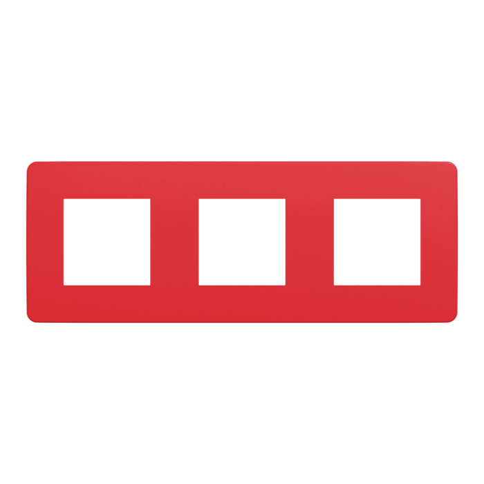 Рамка, 3 x 2 модулі, червона, Unica New, Schneider Electric [NU280613]