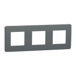 Рамка 3 постова, чорна, Unica New - Schneider Electric [NU280621]