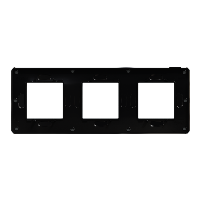 Рамка, 3 x 2 модулі, чорна, Unica New, Schneider Electric [NU280622]