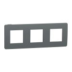 Рамка 3 постова, чорна, Unica New - Schneider Electric [NU280622]