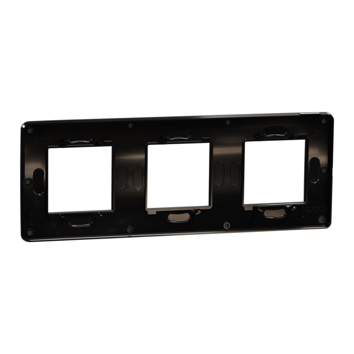 Рамка, 3 x 2 модулі, чорна, Unica New, Schneider Electric [NU280622]