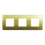 Рамка 3 постова, золота, Unica New - Schneider Electric [NU280660M]