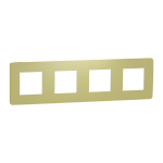 Рамка 4 постова, зелена, Unica New - Schneider Electric [NU280811]