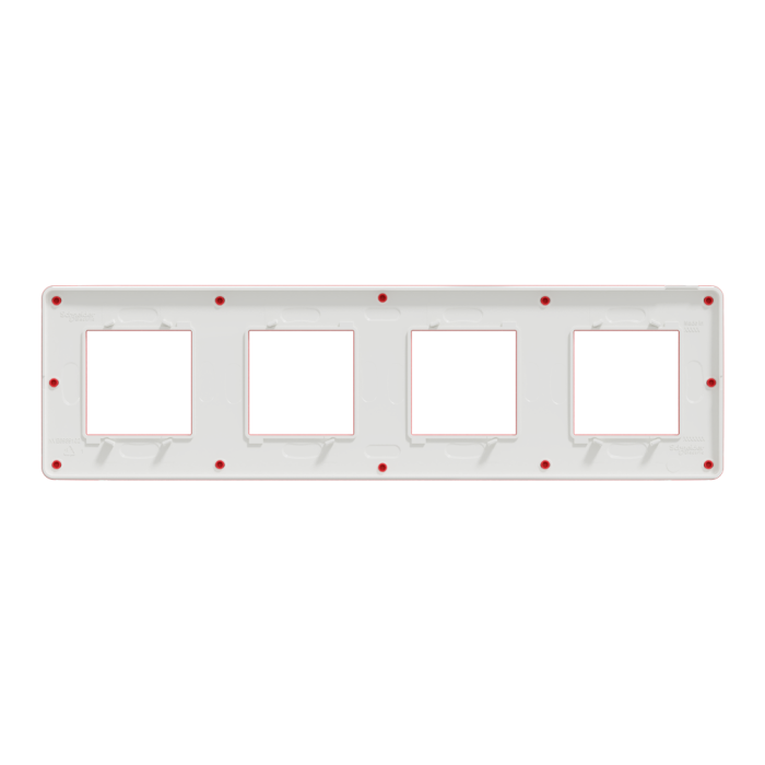 Рамка, 4 х 2 модулі, червона, Unica New, Schneider Electric [NU280813]