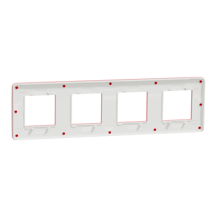 Рамка, 4 х 2 модулі, червона, Unica New, Schneider Electric [NU280813]