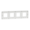 Рамка, 4 х 2 модулі, чорна, Unica New, Schneider Electric [NU280821]